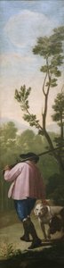 The Hunter with His Dogs by Francisco de Goya